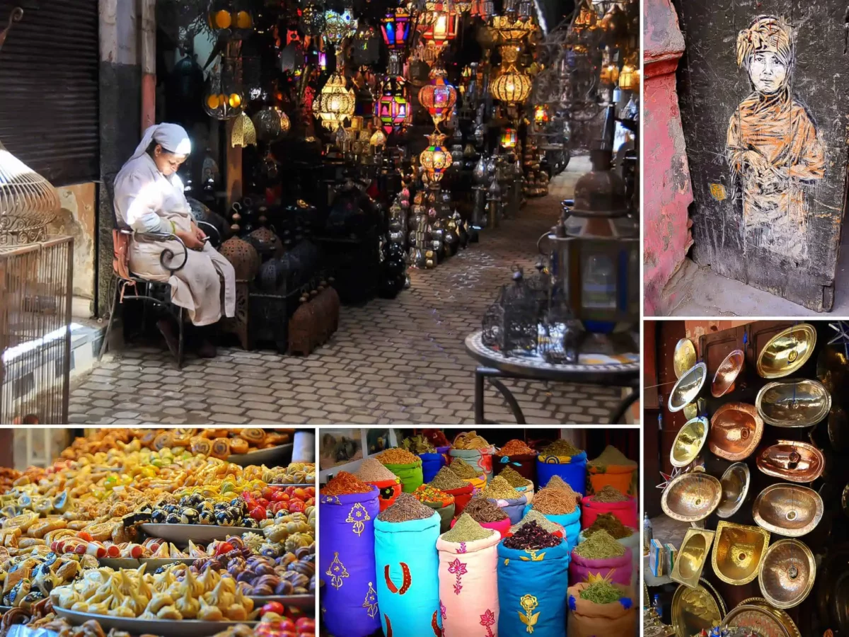 Marrakesz. Medyna-Suki i Plac Dżemaa el-Fna. Maroko 2014