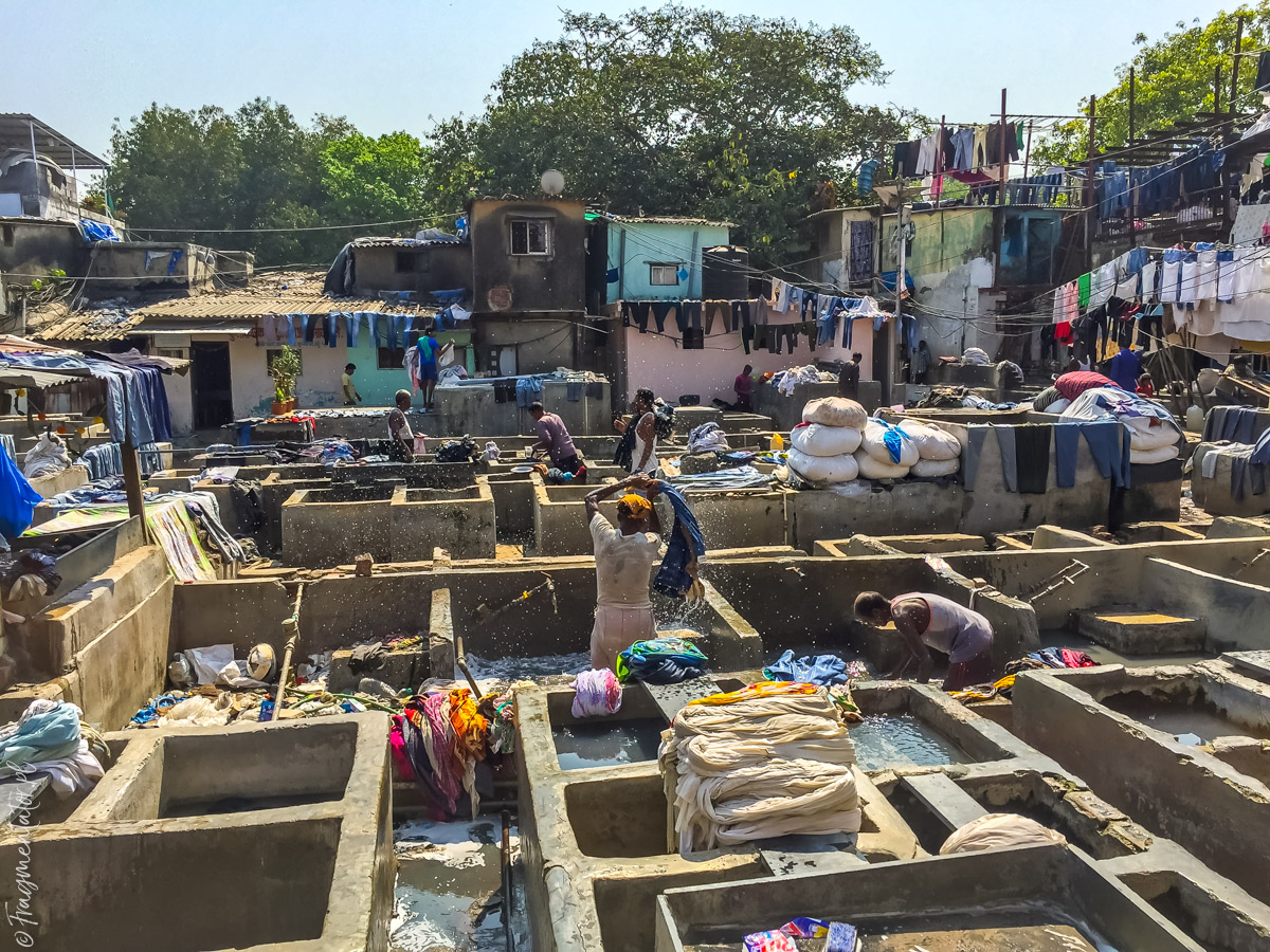 Indie Bombaj pralnia Dhobi Ghat