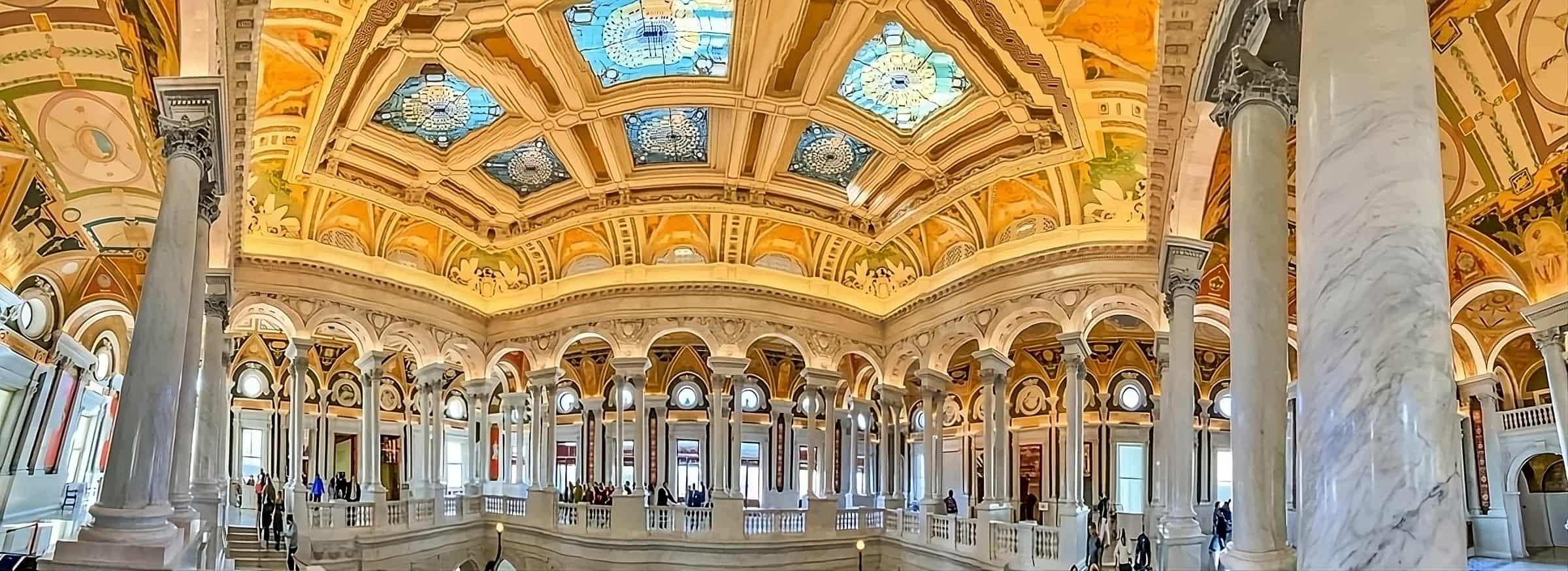 wnętrze Biblioteki Kongresu